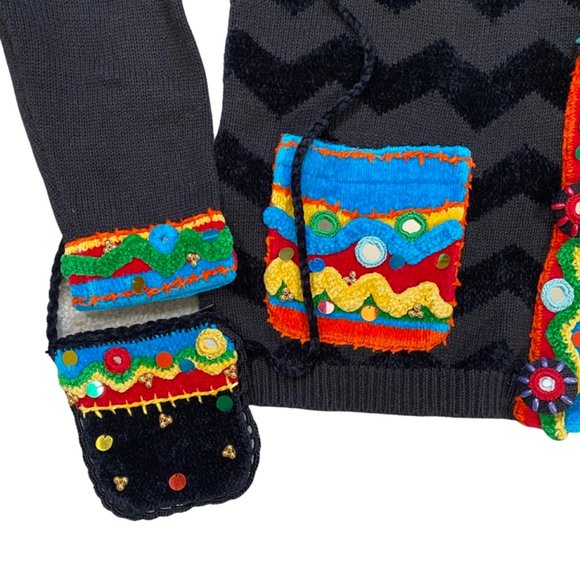 1990s embellished cardigan by The Collective Works of Berek 2 by Takako Saxon - Picture 10 of 11